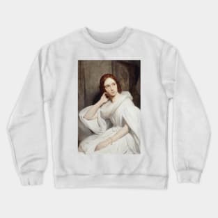 Portrait of Sophie Marin, Widow of Lieutenant General Baudrand by Ary Scheffer Crewneck Sweatshirt